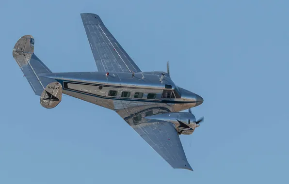 The plane, passenger, easy, G18S, Beech