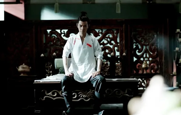 Blood, bed, China, shirt, character, wound, drama, Joy of Life