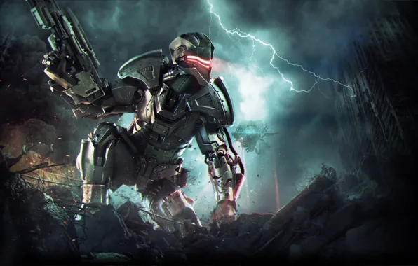 Smoke, Fire, Clouds, Ruins, The storm, Total Domination, Plarium, The rules of war