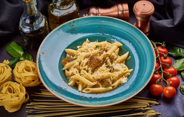 Tomatoes, pasta, pasta