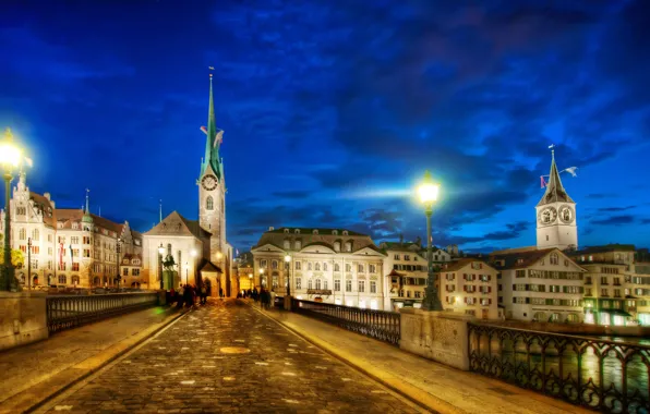 Picture road, bridge, home, Switzerland, Nevo, Pametnik