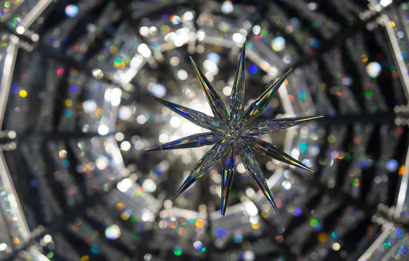 Glare, star, new year, Christmas, decoration