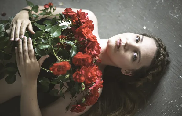 Look, girl, portrait, Fiona