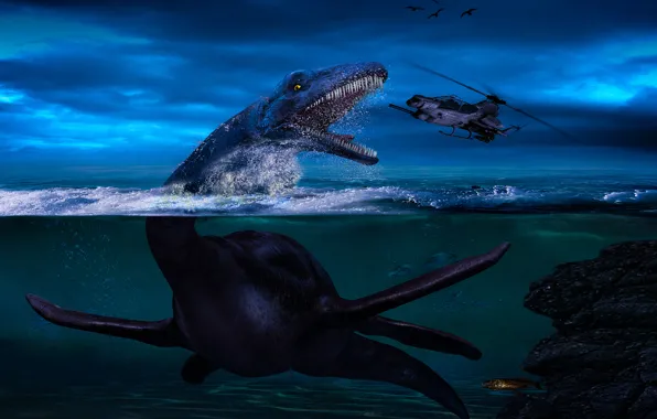 Jurassic World Poster Dinosaur Vs Jaws