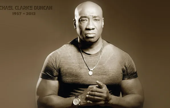 Watch, t-shirt, actor, michael clarke duncan, Michael Clarke Duncan