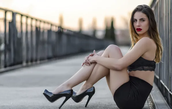 Girl, pose, Silvia Gómez