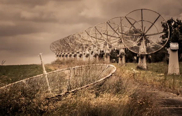 Field, background, antenna, scrap