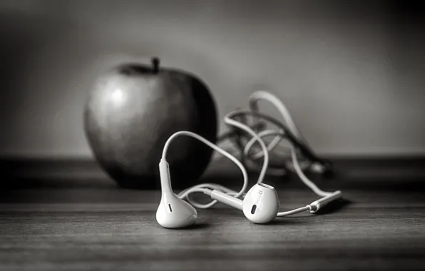 Picture Apple, headphones, iphone, b-b, ,, ☊