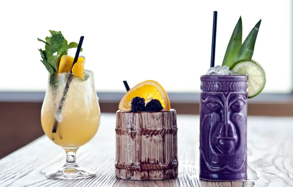 Glass, cocktail, lime, wood, BlackBerry