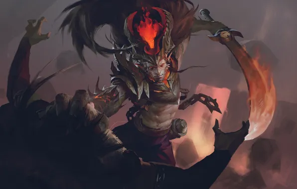 Warrior, saber, League Of Legends, Yasuo