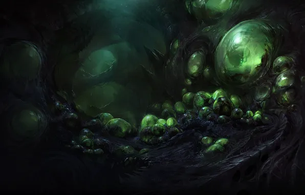 Eggs, Cave, mucus