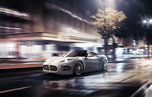 Lights, white, supercar, Spyker, Spyker B6 Venator Concept