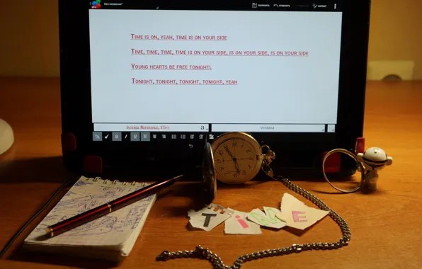 Text, time, table, Watch, handle, Notepad, tablet