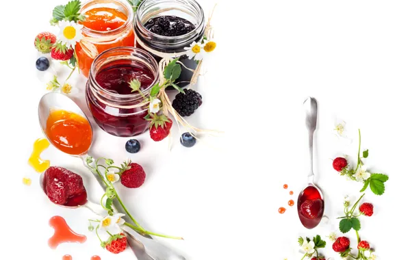 Berries, strawberry, Bank, fruit, BlackBerry, jam, jam, jam
