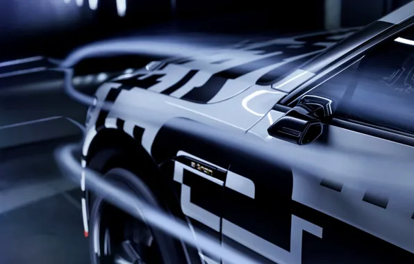 Audi, 2018, E-Tron Prototype, the flow of air