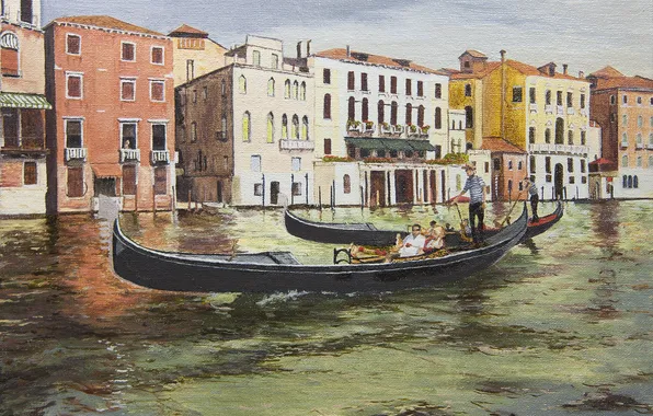 Picture art, Venice, hangmoon