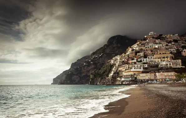Picture Italy, Campania, Amalfi Coast, Positano, Gulf of Salerno
