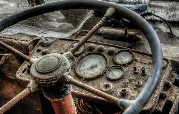 Machine, the wheel, control panel