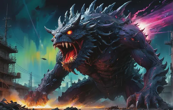 Dragon, monster, kaiju
