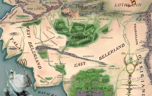 Map, The Lord Of The Rings, The Lord of the Rings, John Ronald Reuel Tolkien, …
