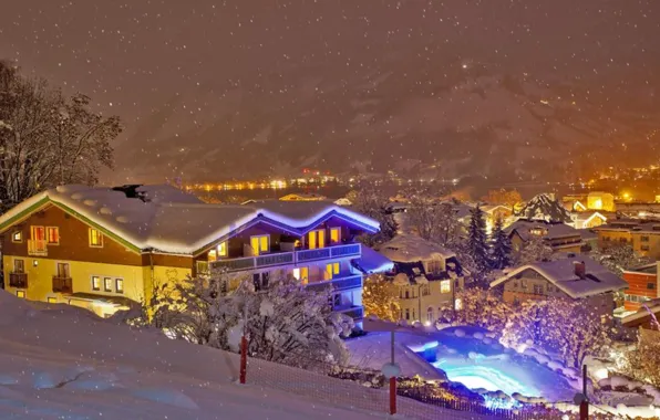 Winter, Austria, Snow, Winter, Snow, Austria, Zell am see, Zell am see