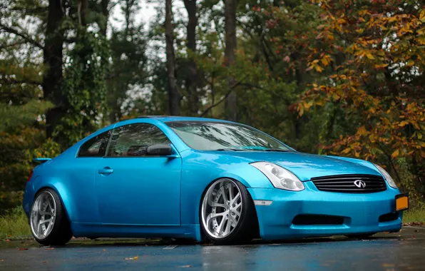 Tuning, Infiniti, infiniti, tuning, blue, stance