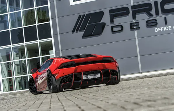 Lamborghini, rear view, 2018, Widebody, Prior-Design, Huracan, PDLP610WB, Aerodynamik-Kit