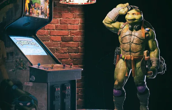 Teenage mutant ninja turtles, pizza, Michelangelo, Teenage Mutant Ninja Turtles, Michelangelo, TMHT, merry