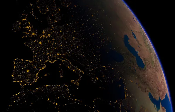 Planet, orbit, Europe, Electricity