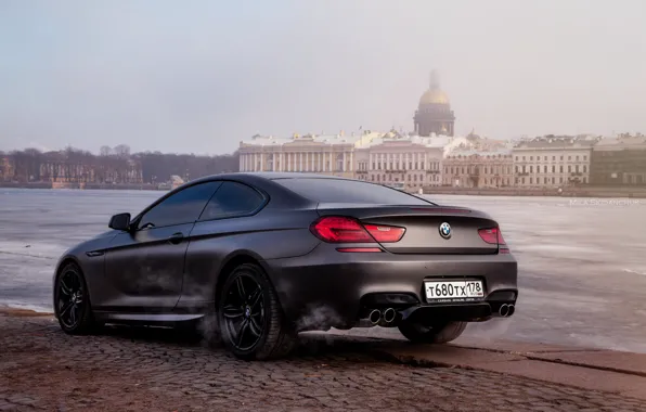 Car, machine, auto, bridge, city, fog, race, bmw