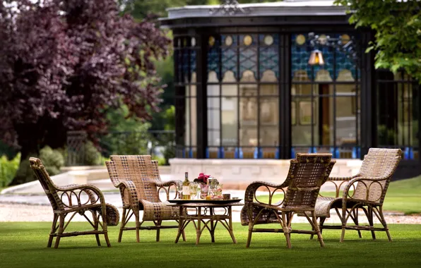 Castle, France, garden, Bordeaux, Pic-Nic, La Chartreuse du Bignac