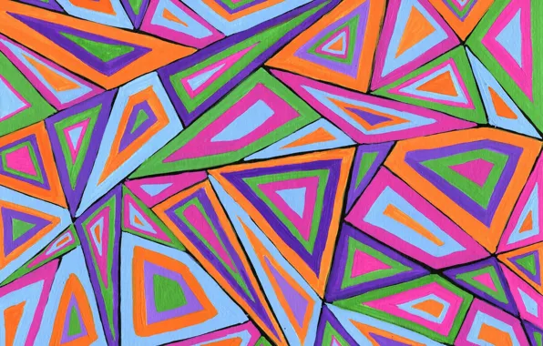 Picture line, pattern, paint, figure, triangle