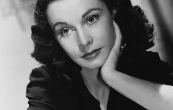 Picture actress, black and white photo, Vivien Leigh
