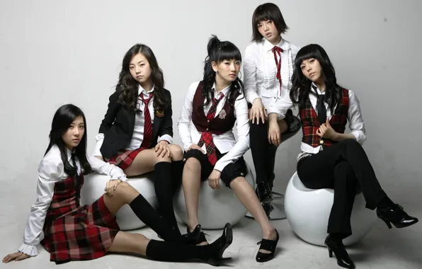 Picture Music, Asian, Girls, Beauty, Kpop, School, Wonder Girls, Uniform