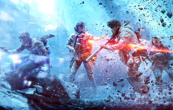 Girl, Stones, Cartridges, Weapons, Military, Game, Electronic Arts, Equipment