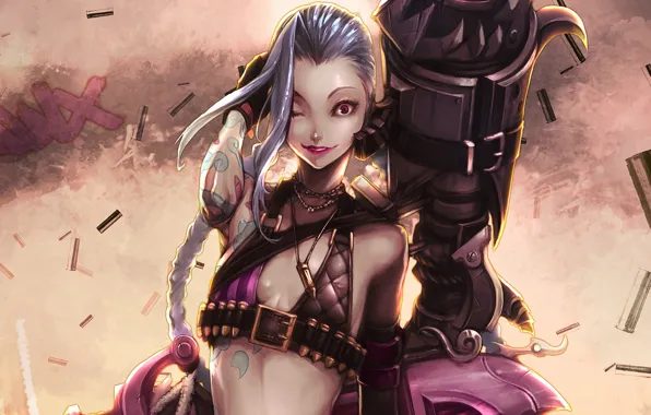 The game, lol, League Of Legends, Jinx