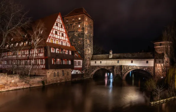 Night, the city, architecture