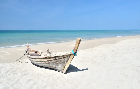 Sand, sea, wave, beach, summer, shore, boat, summer