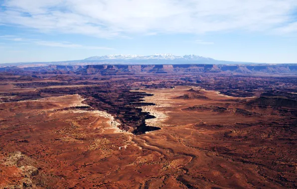 Picture the sky, clouds, mountains, canyon, USA, USA, national Park