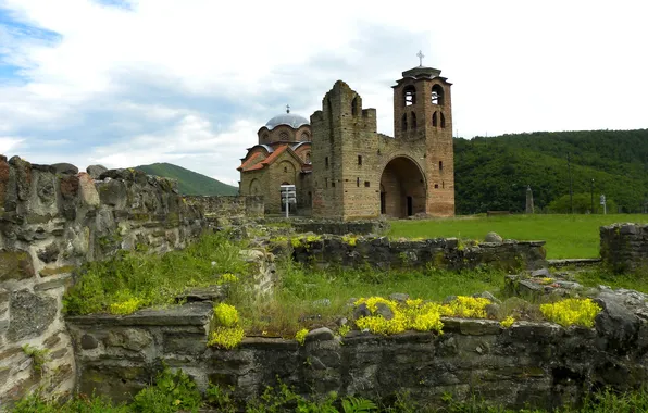 Picture Church, the ruins, Serbia, The Church Of St. Nicholas