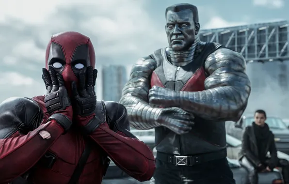 Picture Ryan Reynolds, Ryan Reynolds, Deadpool, Deadpool, Negasonic Teenage Warhead, Brianna Hildebrand, Brianna Hildebrand