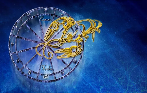 Water, blue, background, the inscription, sign, graphics, color, round