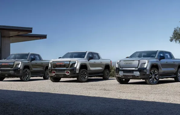 Download wallpaper exterior, General Motors, electric pickup, GMC ...