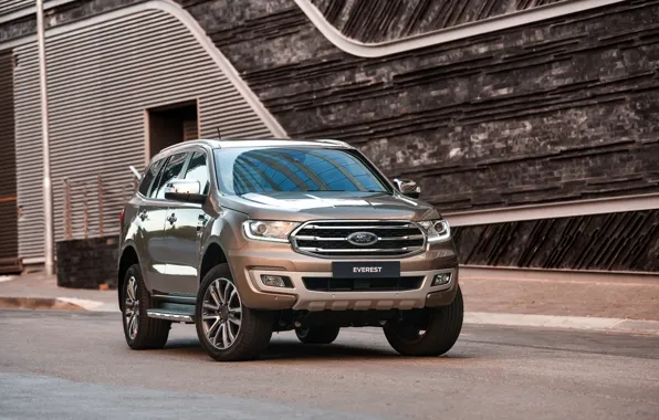 Download wallpaper wall, Ford, Everest, Limited, 4WD, the five-door ...