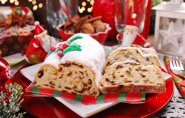 Picture holiday, new year, cakes, cupcakes