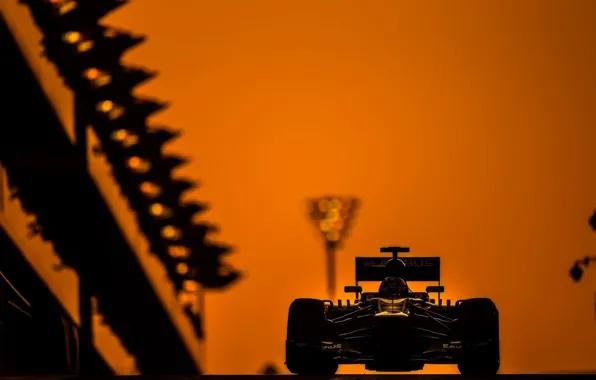 Race, track, minimalism, formula, orange-black