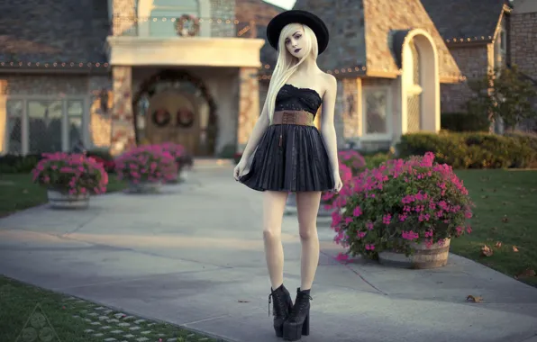 Girl, pose, background