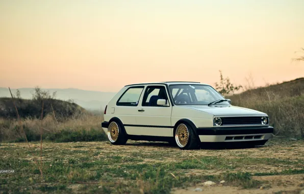 Picture volkswagen, golf, bbs, the style