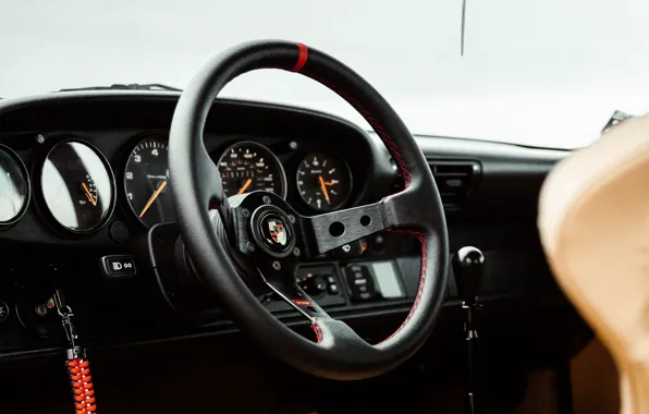 911, Porsche, interior, salon, steering wheel, Porsche Carrera RS