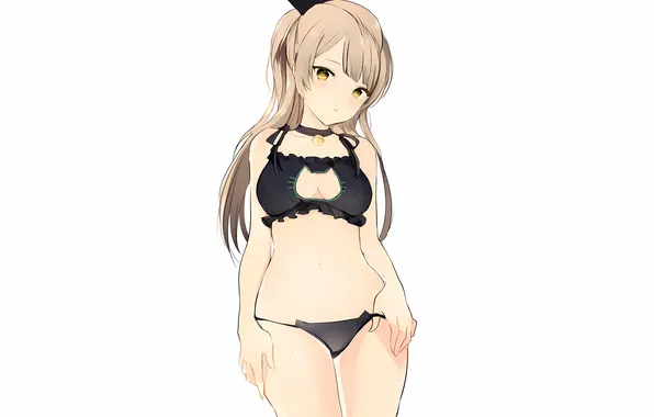 Girl, sexy, lingerie, pantsu, bra, cleavage, panties, long hair
